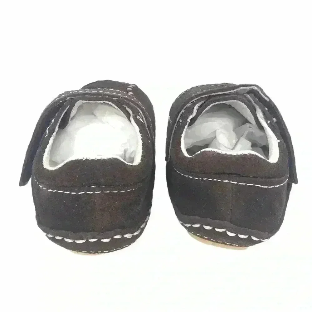 Rileyroos Jakester Baby Shoes Saddle Brown 3–6M Suede Walkers NWT Soft Sole